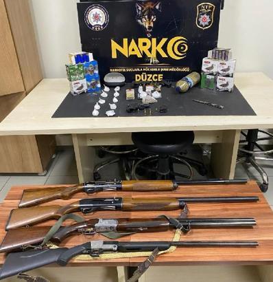 Düzce’de uyuşturucu operasyonu 2 gözaltı