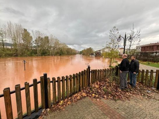 Bartın Irmağı'nda su seviyesi, 5 metre yükseldi