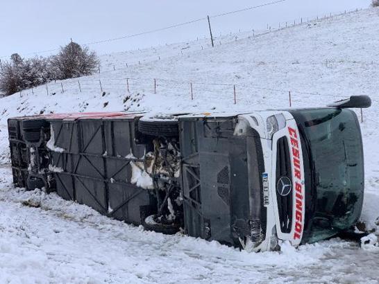 Bingöl'deki otobüs kazalarında yaralananlardan 14'ü taburcu edildi
