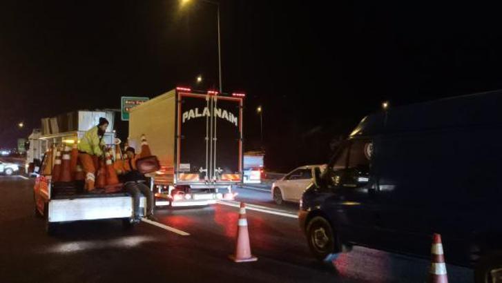 Bolu Dağı Tüneli'nin İstanbul yönü ulaşıma kapatıldı (2)