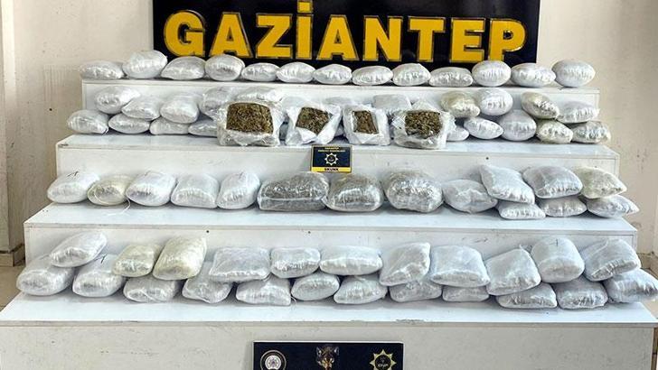 Gaziantep'te 41 kilo uyuşturucuya 1 tutuklama