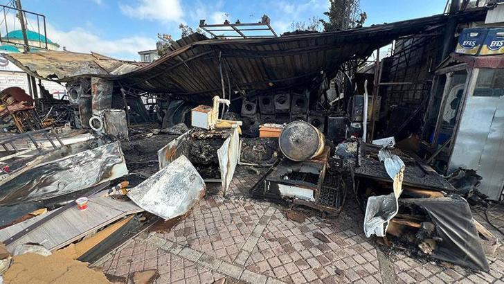 Spotçu alev alev yandı, 5 milyon TL'lik zarar oluştu