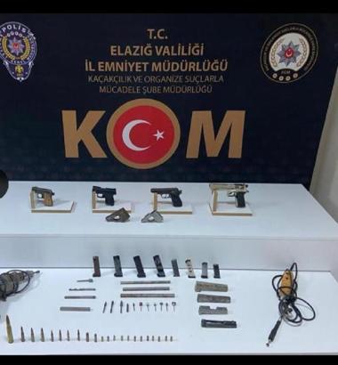 Elazığ’da silah kaçakçılığı operasyonu: 2 gözaltı