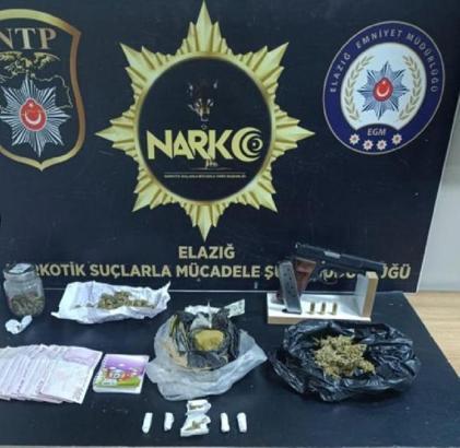 Elazığ’da uyuşturucu operasyonu: 1 gözaltı