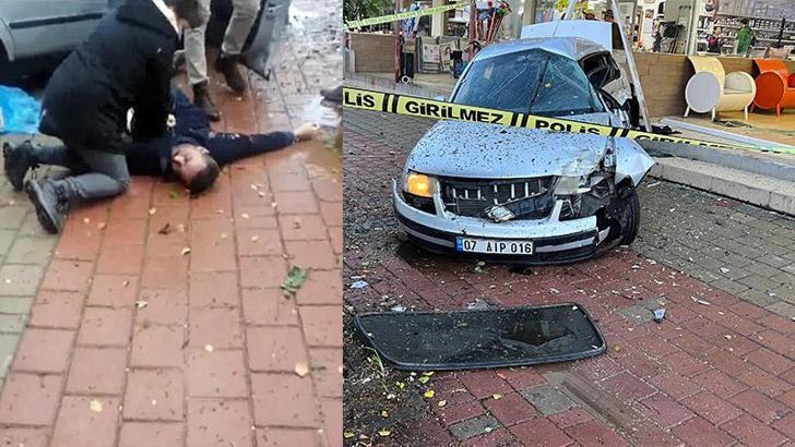 Kaza sonrası kalp masajı yapılan sürücü, hastanede hayatını kaybetti