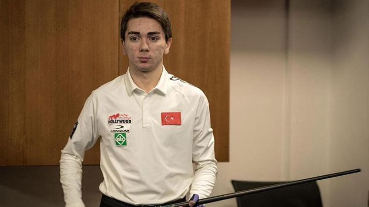 3 bant bilardoda şampiyon Burak Haşhaş