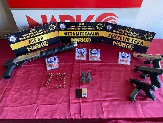 Kilis’te, uyuşturucu operasyonunda 4 tutuklama