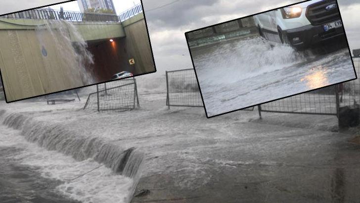 İstanbul'da fırtına ve sağanak yağış