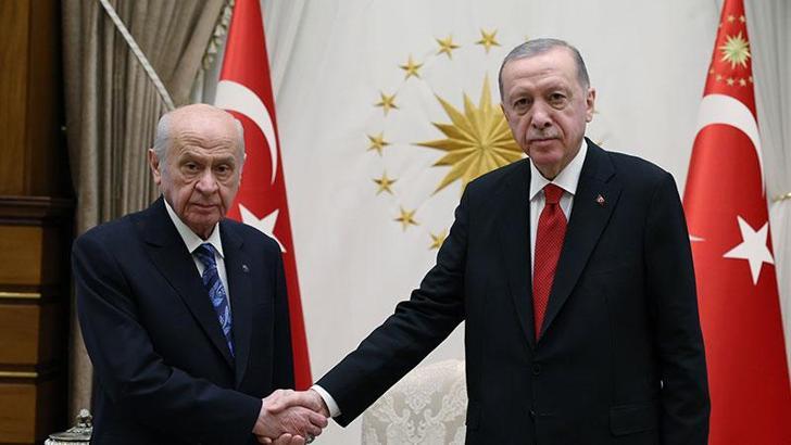 Cumhurbaşkanı Erdoğan, Bahçeli ile görüştü