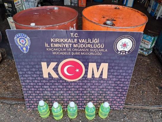 Kırıkkale'de 350 litre kaçak akaryakıt ele geçirildi