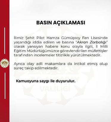 Lisede 'zorbalığa' suç duyurusu (2)
