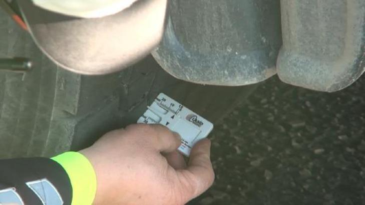 'Kilit kavşak' Kırıkkale'de, kış lastiği denetimi