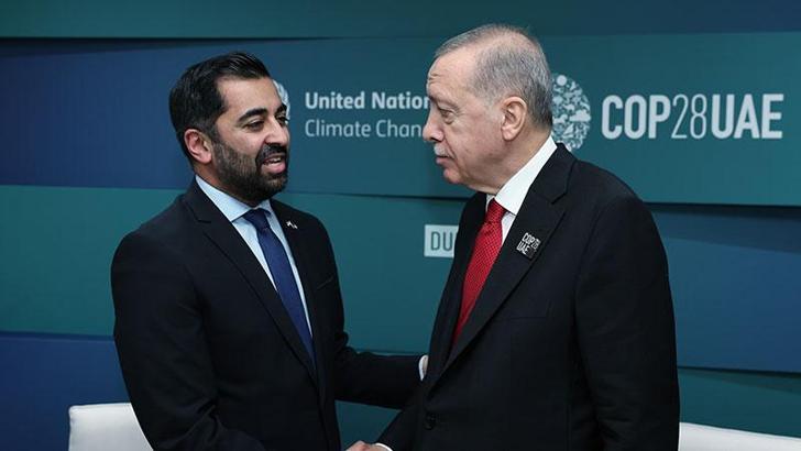 Erdoğan, İskoçya Başbakanı Yusuf’la bir araya geldi