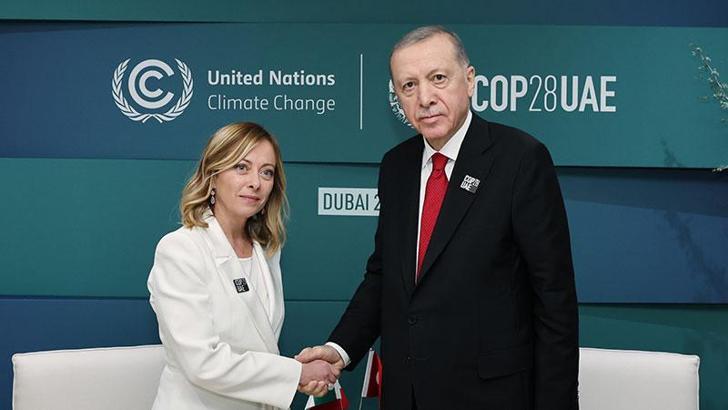 Erdoğan, İtalya Başbakanı Meloni ile bir araya geldi