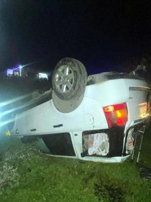 Çanakkale'de otomobil, ters döndü: 1 ölü, 3 yaralı