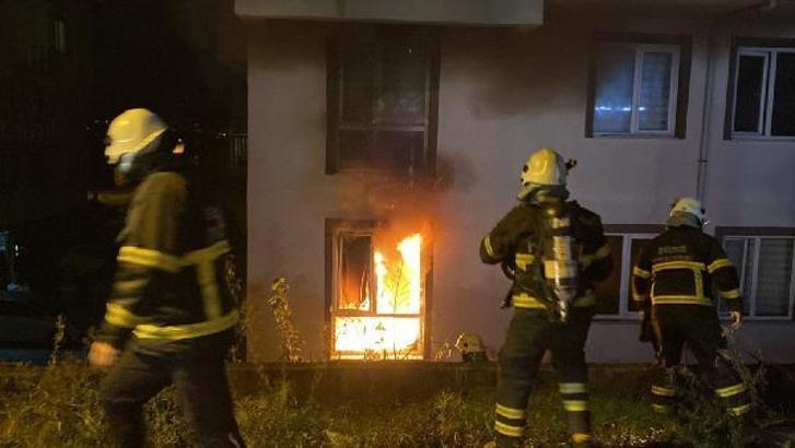 Düzce'de, evde çıkan yangın söndürüldü