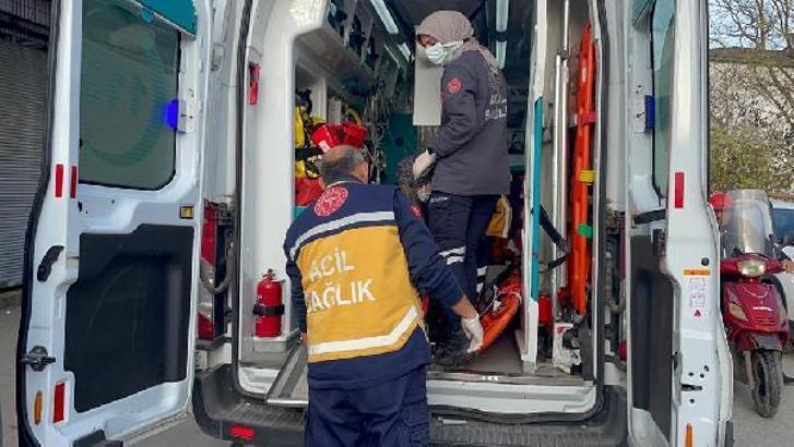 Motosiklet, yayaya ve bisikletliye çarptı: 2 yaralı