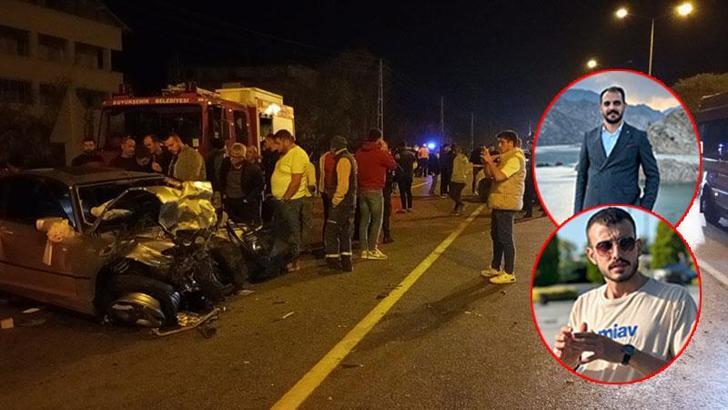 Samsun'da iki otomobil çarpıştı; 1'i AK Parti Artvin Gençlik Kolları Başkanı 2 ölü, 2 yaralı