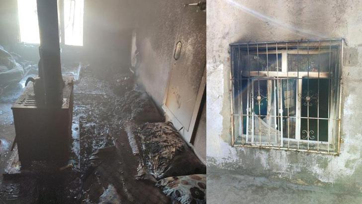 Sobaya benzin döken anne çıkan yangında öldü, 2 çocuğu dumandan zehirlendi