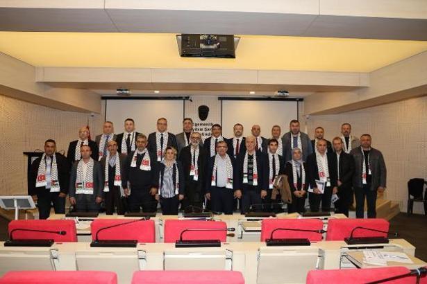 Şehzadeler Belediye Meclisi'nde İsrail'e kınama