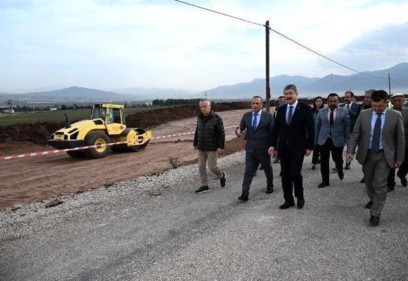 Otoban bağlantı yolunda çalışmalar, tamamlanma aşamasına geldi