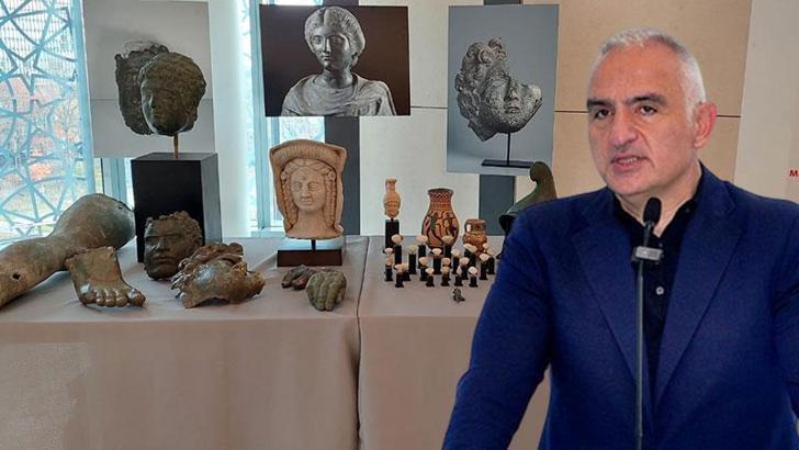 Bakan Ersoy: 41 kültür varlığımız daha evine dönüyor; iadesini sağladığımız eser sayımız 3 bin 59'a ulaştı