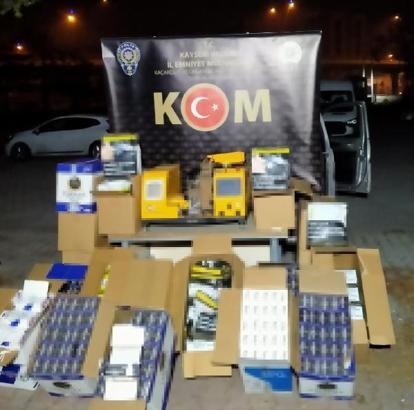 Kayseri'de kaçakçılık operasyonu: 4 gözaltı