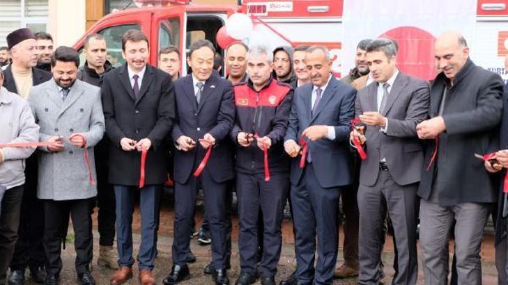 Japonya Büyükelçiliği’nde Genç ilçesine hibe arama kurtarma aracı