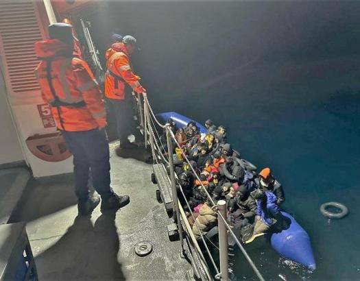 Çanakkale'de 67 kaçak göçmen yakalandı