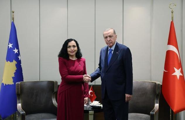 Cumhurbaşkanı Erdoğan, Kosova Cumhurbaşkanı ile görüştü