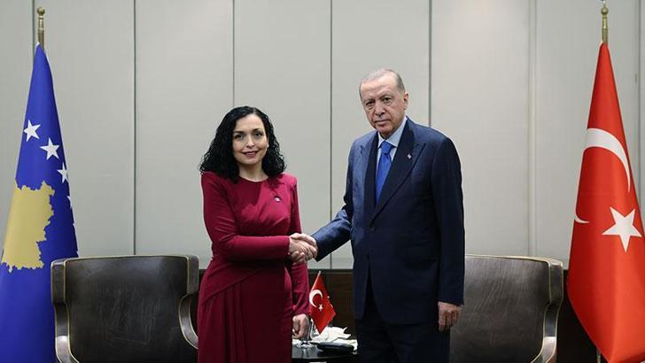 Cumhurbaşkanı Erdoğan, Kosova Cumhurbaşkanı ile görüştü