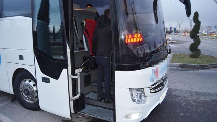 Kural ihlali yapan otobüs şoförüne sivil polisten ceza