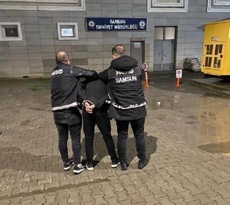 Samsun'da 15 yıl hapisle aranan hükümlü yakalandı