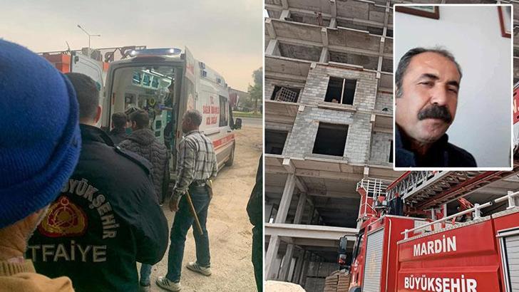 Mardin'de inşaatın asansör boşluğuna düşen işçi öldü