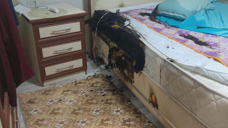 Kastamonu'da elektrikli battaniye patladı