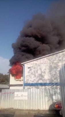 Çekmeköy'de işçilerin kaldığı konteynerde yangın çıktı