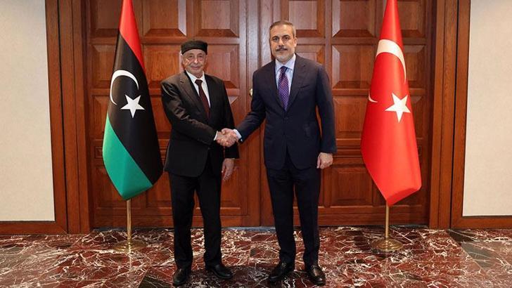 Bakan Fidan, Libya Temsilciler Meclisi Başkanı Salih ile görüştü