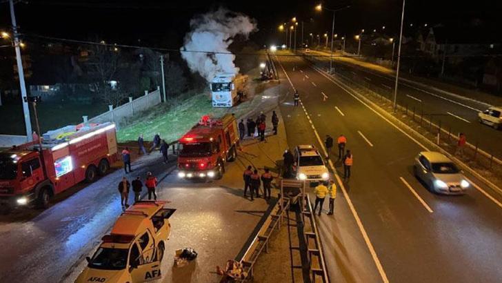Kimyasal madde yüklü tankerde yaşanan sızıntı ekipleri alarma geçirdi