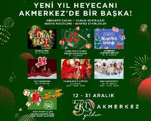 Akmerkez'de yılbaşı alışveriş şenliği başladı