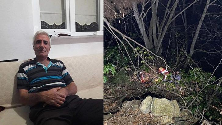 Ağaç keserken düşen kaya çarptı, uçuruma yuvarlanıp öldü