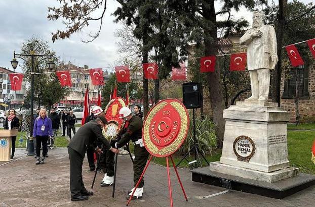 Vatan şairi Namık Kemal, doğumunun 183'üncü yılında anıldı