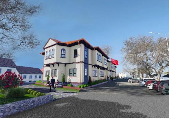 Depremde hasar gören Mudanya Belediyesi binasının konsept projesi tanıtıldı