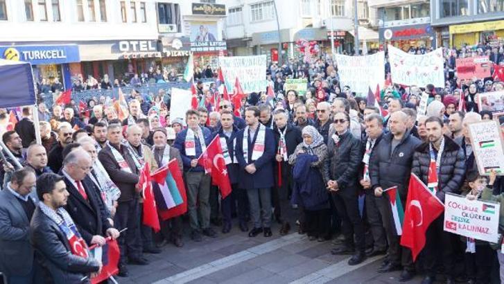 Ordu'da Filistin'e destek yürüyüşü