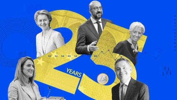 AB yetkililerinden Euro’nun 25. yıl dönümü için ortak kutlama mesajı