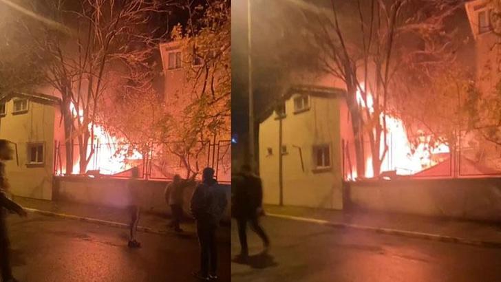 Sultanbeyli'de yatılı Kur'an kursunda yangın