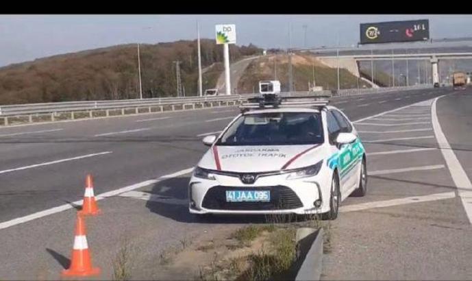 Kuzey Marmara Otoyolu'nun Kocaeli geçişinde 24 saatlik radar uygulaması