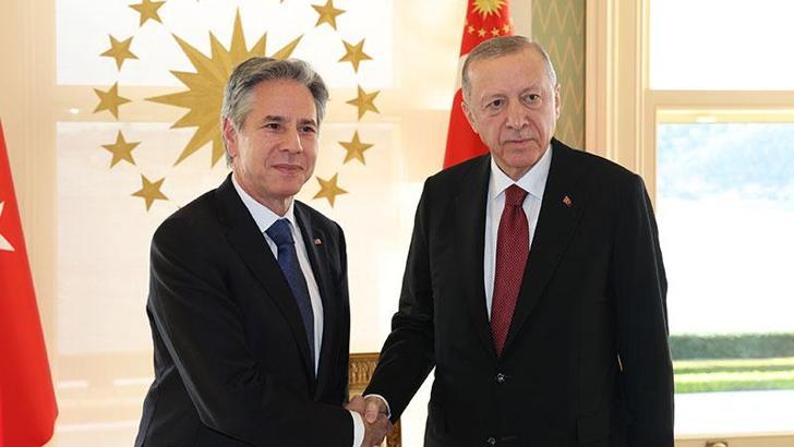 Cumhurbaşkanı Erdoğan ABD Dışişleri Bakanı Blinken'i kabul etti