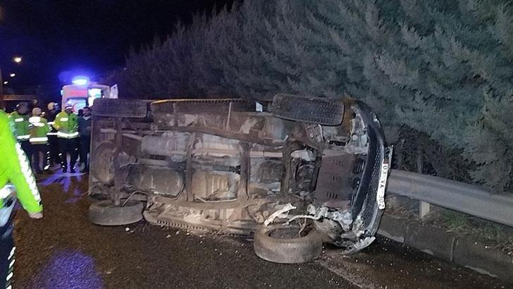 TIR'la çarpışıp, 70 metre sürüklenen kamyonetin sürücüsü yaralandı