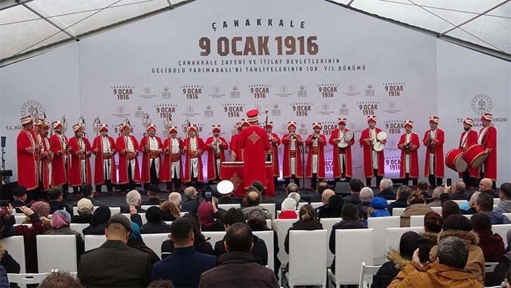 İtilaf Devletleri'nin Gelibolu Yarımadası'nı tahliyesinin 108'inci yılı kutlandı