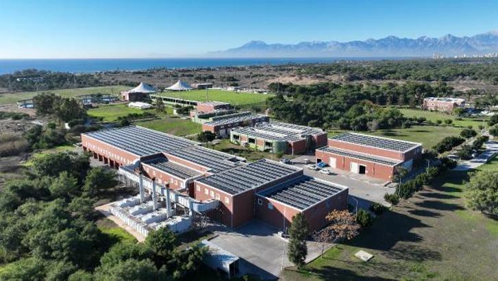 Lara Atıksu Tesisi'ne GES kuruldu